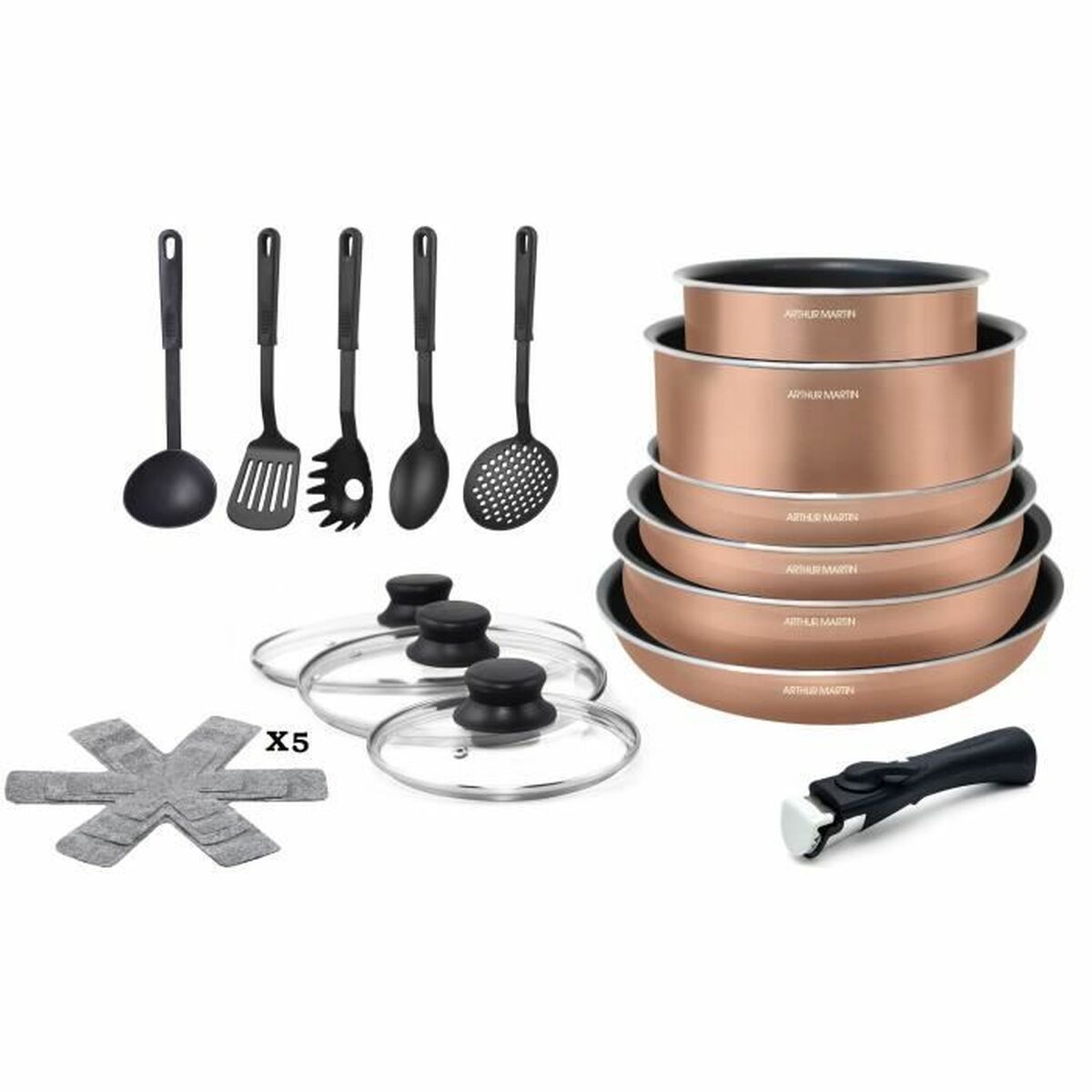 Bateria de Cozinha Arthur Martin 20 Peças